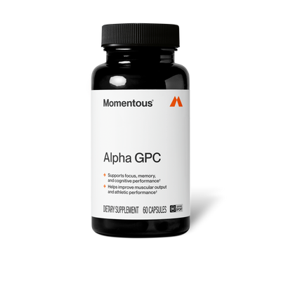 Momentous Alpha GPC 300 mg with AlphaSize®, Cognitive Support | 60 Capsules — front product image