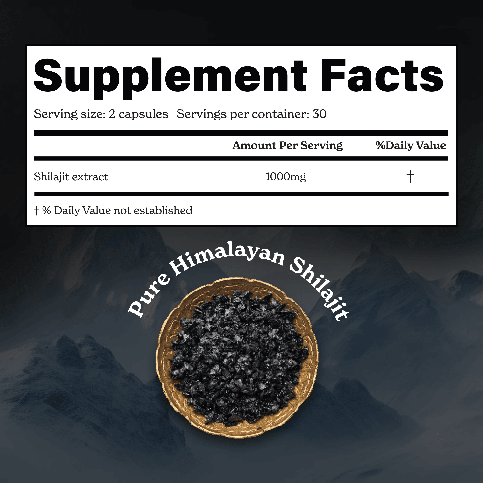 BetterAlt Pure Himalayan Shilajit Capsules for Energy & Stamina (1000mg)