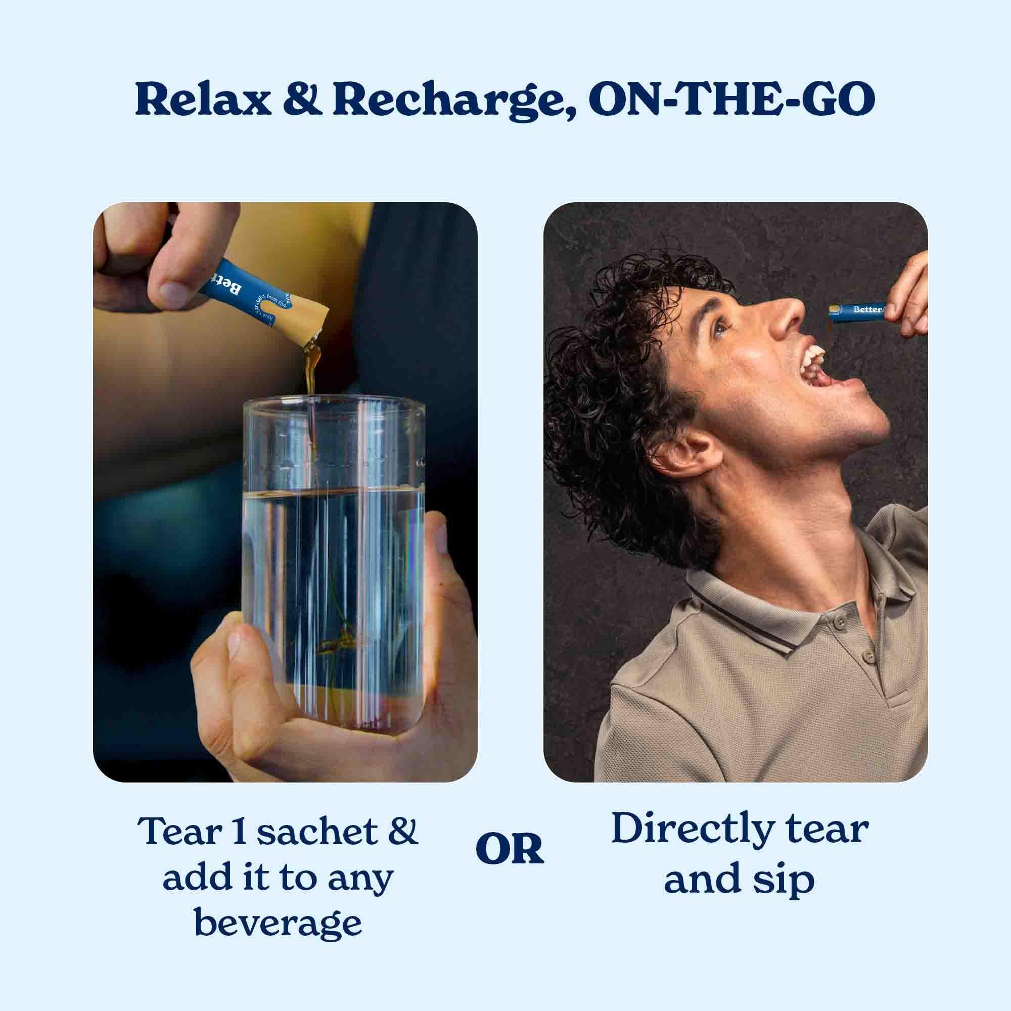 BetterAlt KSM-66 Ashwagandha Honey Sticks for Relaxation & Focus (Vanilla)