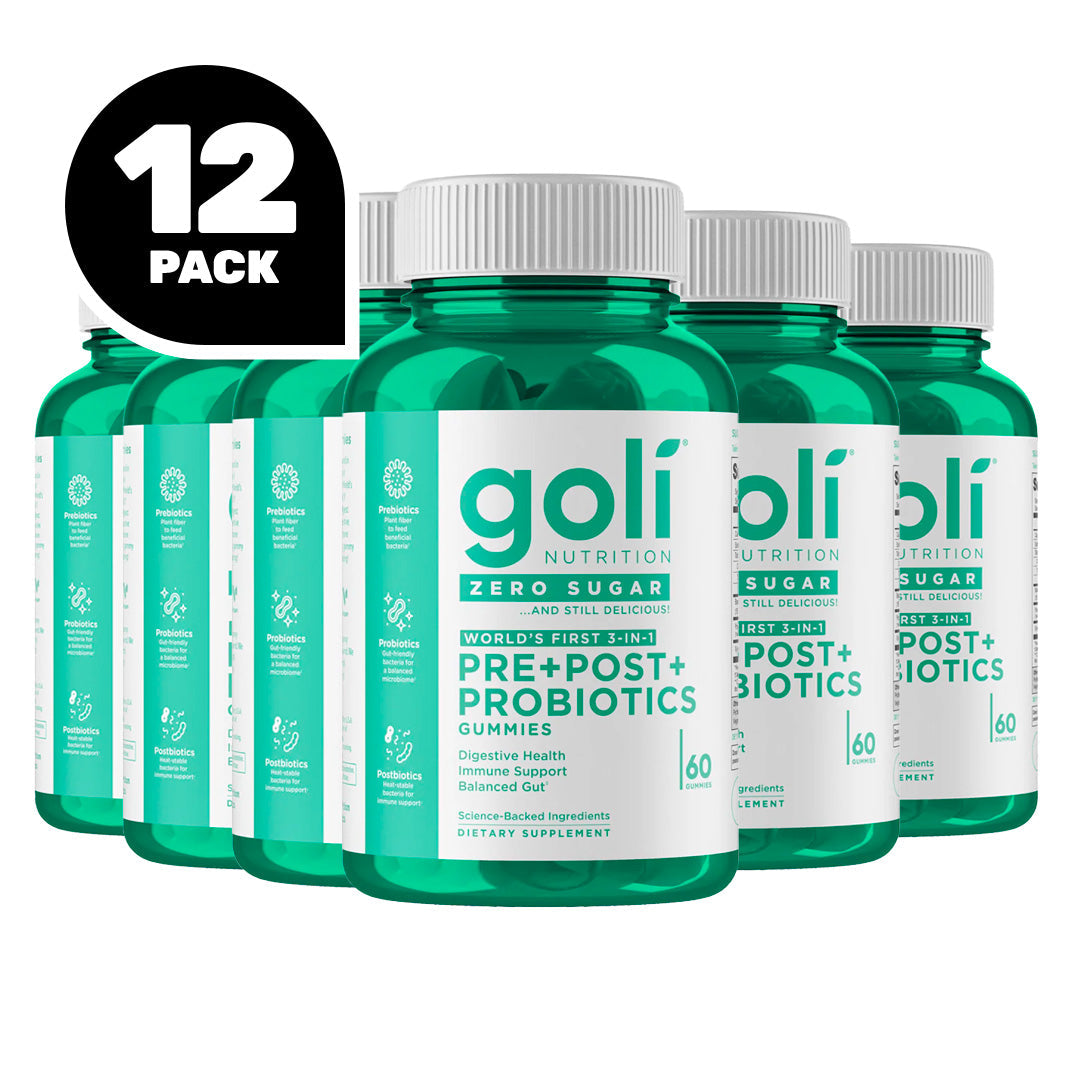 Goli® Nutrition Pre+Post+Probiotics Zero Sugar Gummies, 60 Gummies