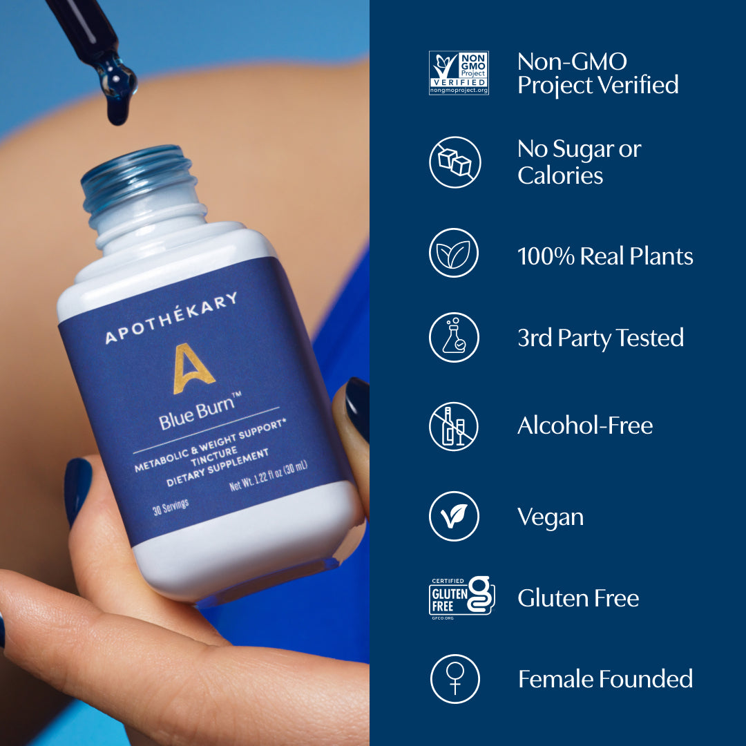 Apothékary Blue Burn® Metabolic & Weight Support Liquid Herbal Drops