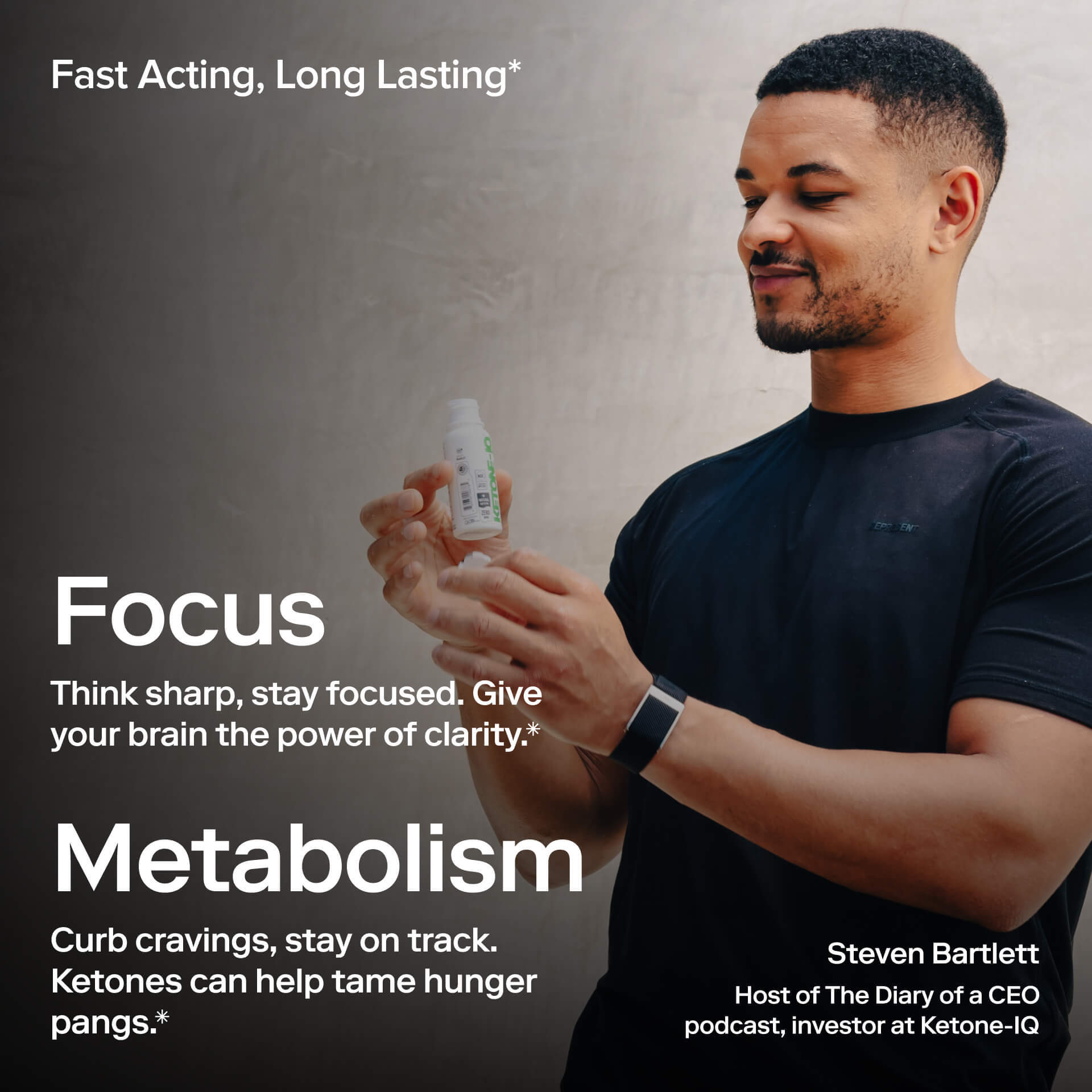 Ketone-IQ +Caffeine High Performance Energy Shot (Grape)