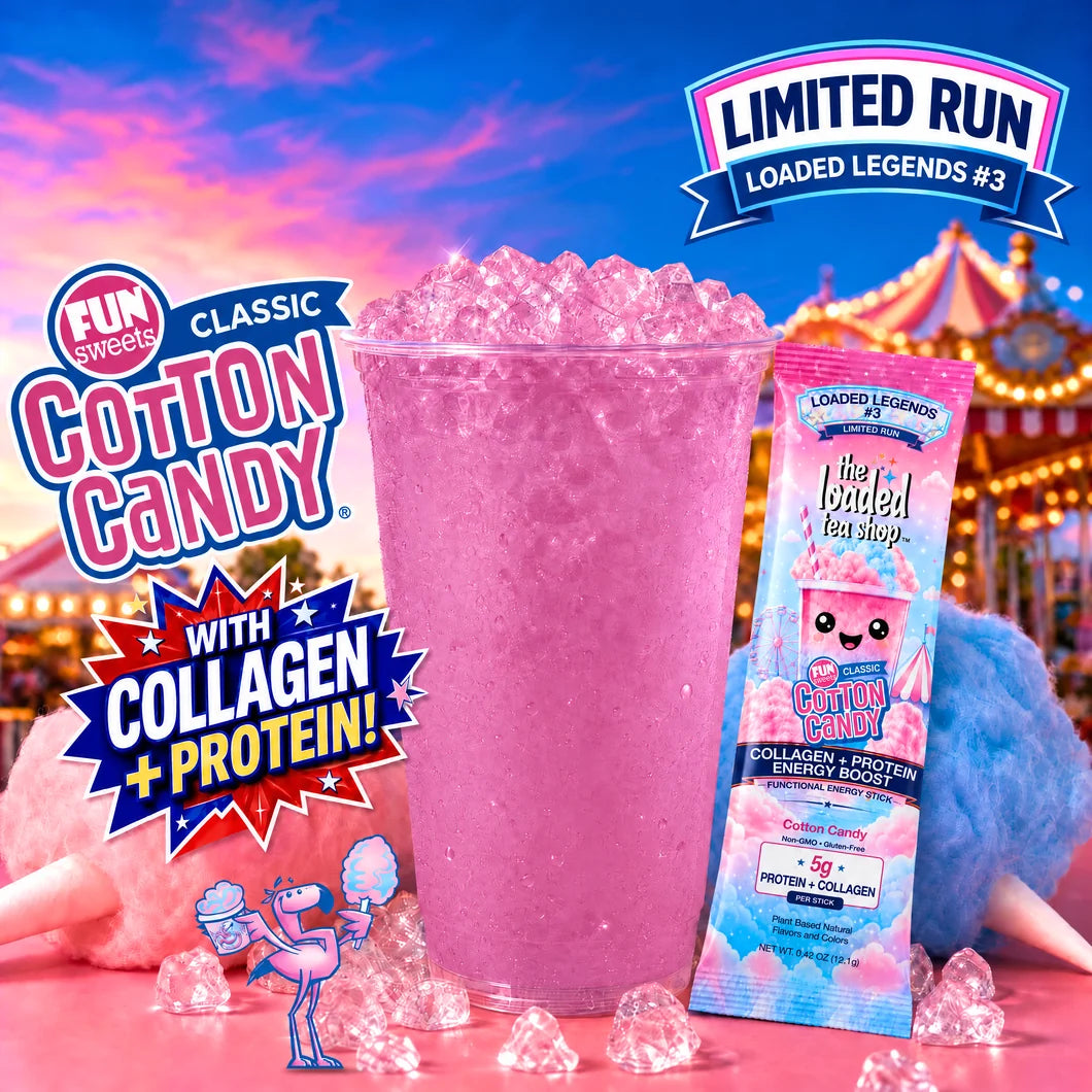 The Loaded Tea Shop Functional Energy Tea Packs (Cotton Candy)