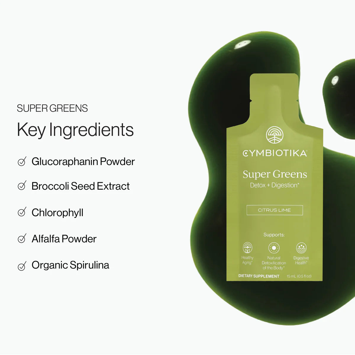 Cymbiotika Super Greens - Detox & Energy Boost - HSA/FSA