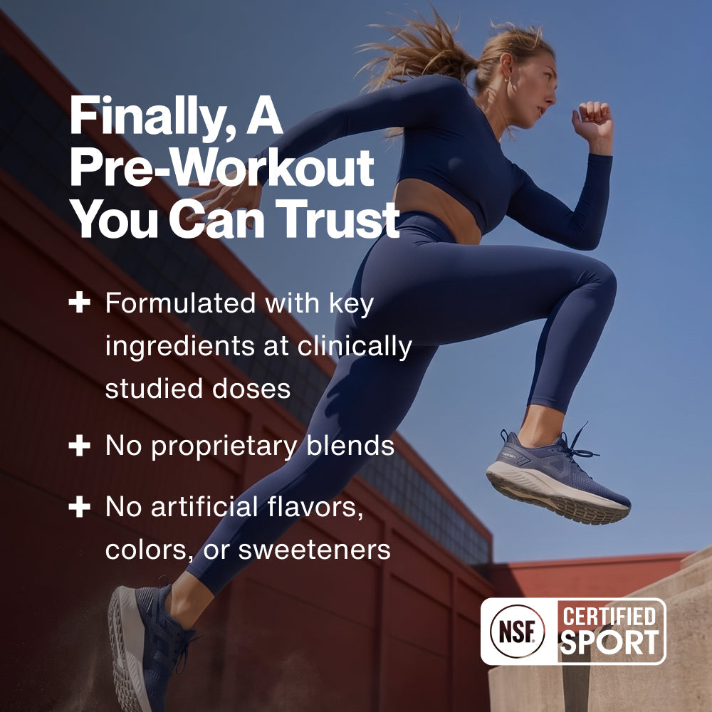 Momentous Pre-Workout Powder | Lemonade, 30 Servings — manufacturer product information