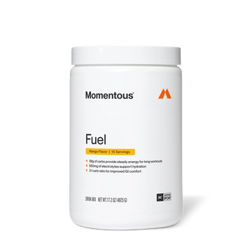 Momentous Fuel Mango Carbohydrate & Electrolyte Powder | 15 Servings — front product image
