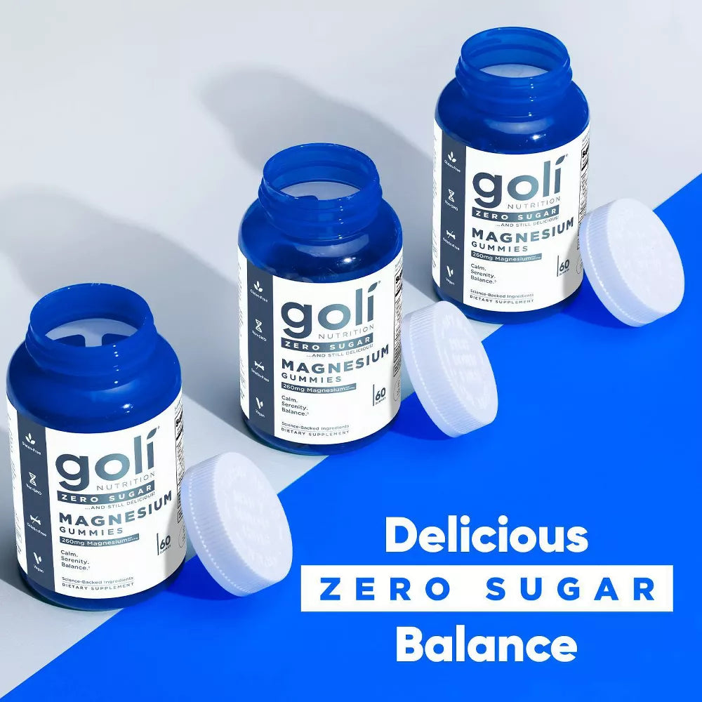 Goli® Nutrition Magnesium Zero Sugar Gummies, 60 Gummies