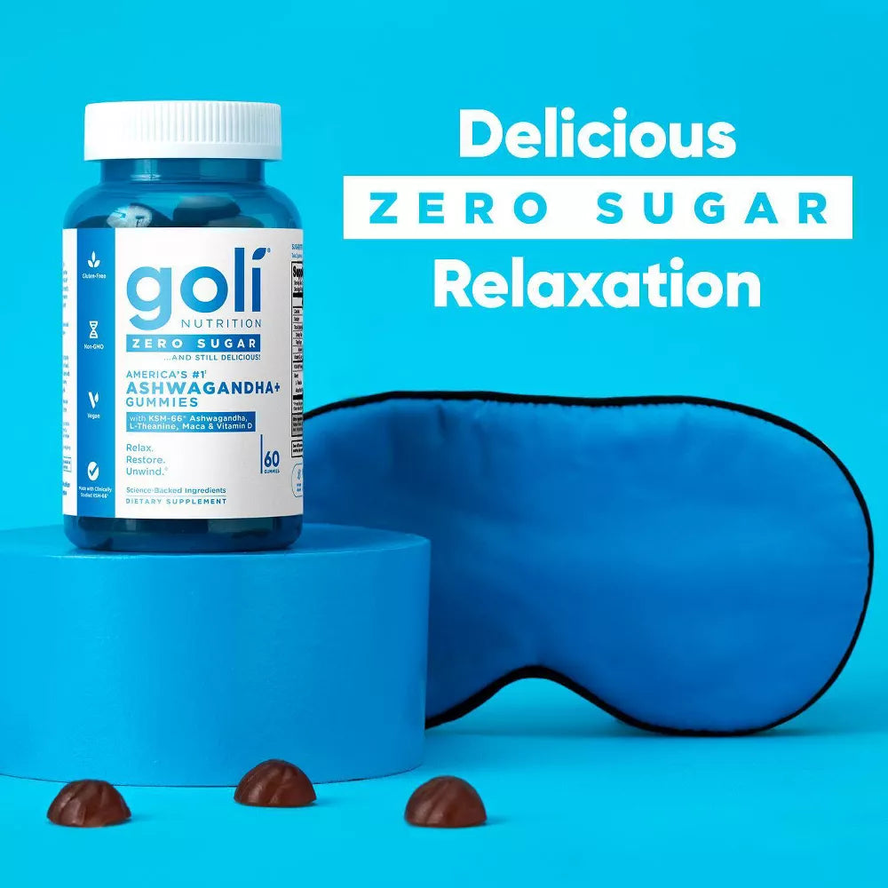 Goli® Nutrition Ashwagandha Zero Sugar Gummies, 60 Gummies