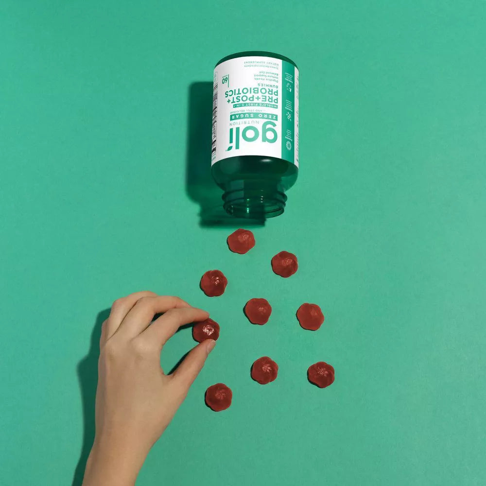 Goli® Nutrition Pre+Post+Probiotics Zero Sugar Gummies, 60 Gummies