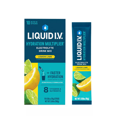 Liquid I.V. Hydration Multiplier Electrolyte Drink Mix in Lemon Lime Flavor