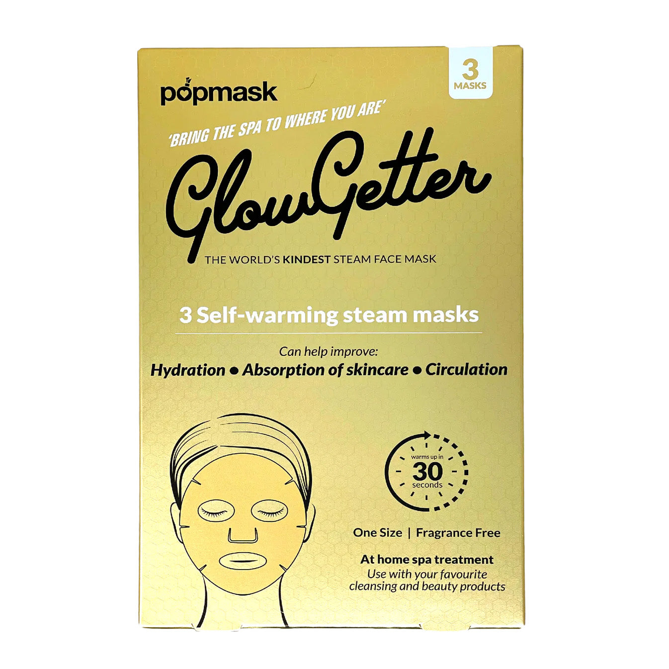 Popmask Glow Getter Self-Warming Full-Face Mask