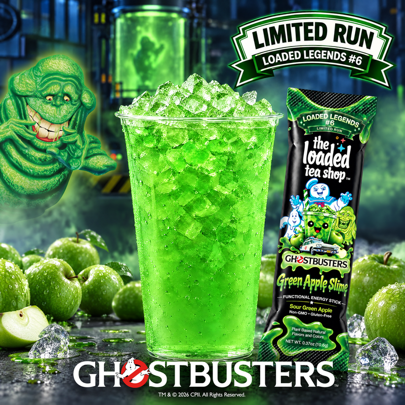 The Loaded Tea Shop Functional Energy Tea Packs (Green Apple Slime)
