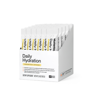 Momentous Daily Hydration Electrolyte Powder | Lemonade, 30 Packets — front product image