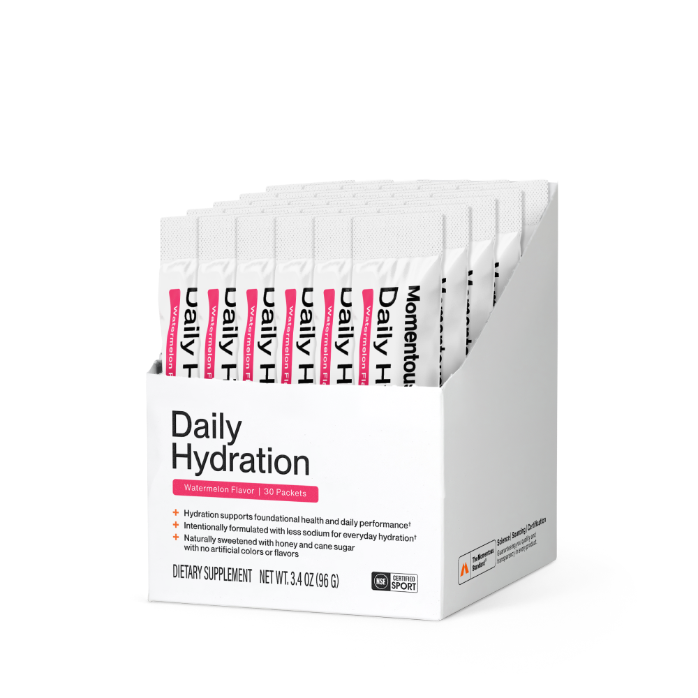Momentous Daily Hydration Electrolyte Powder | Watermelon, 30 Packets — front product image