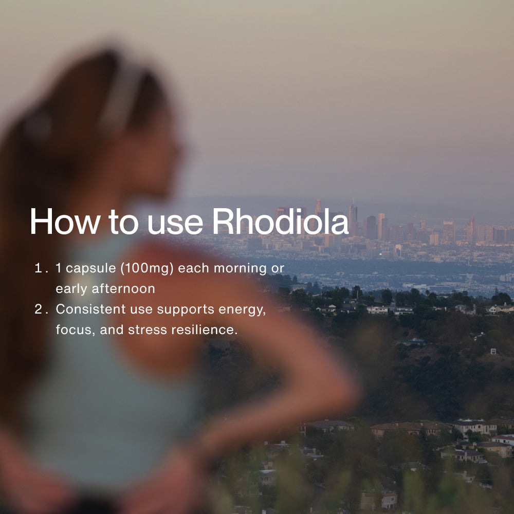 Momentous Rhodiola Rosea 100 mg, Stress & Energy Support | 60 Capsules — manufacturer product information
