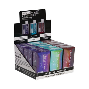 Inhale Health Melatonin Variety Pack (15-Pack Display Box)