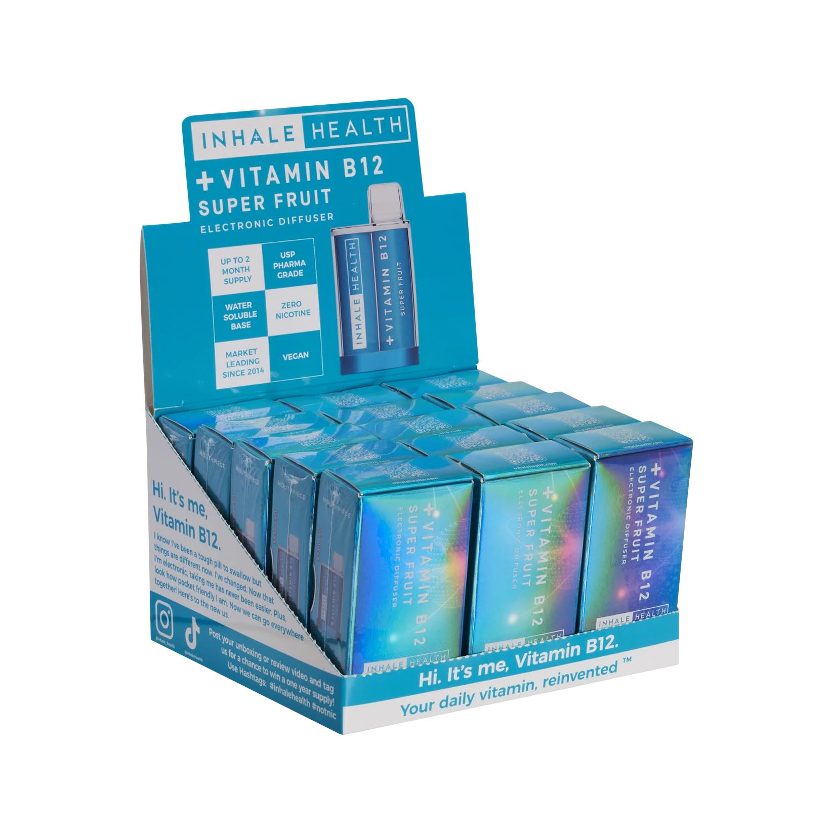 Inhale Health Vitamin B12 (Super Fruit)