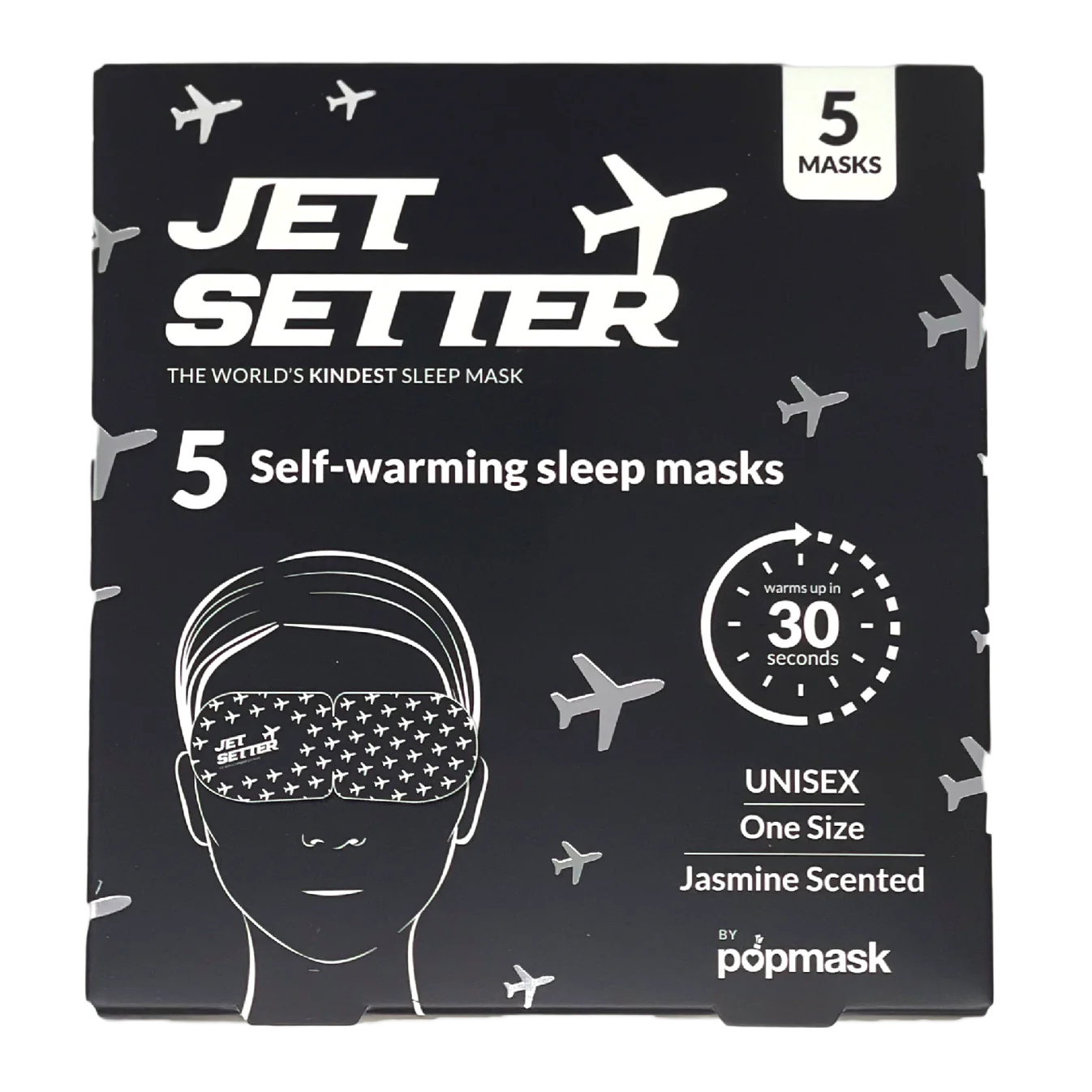 Popmask Jet Setter Self-Warming Eye Mask