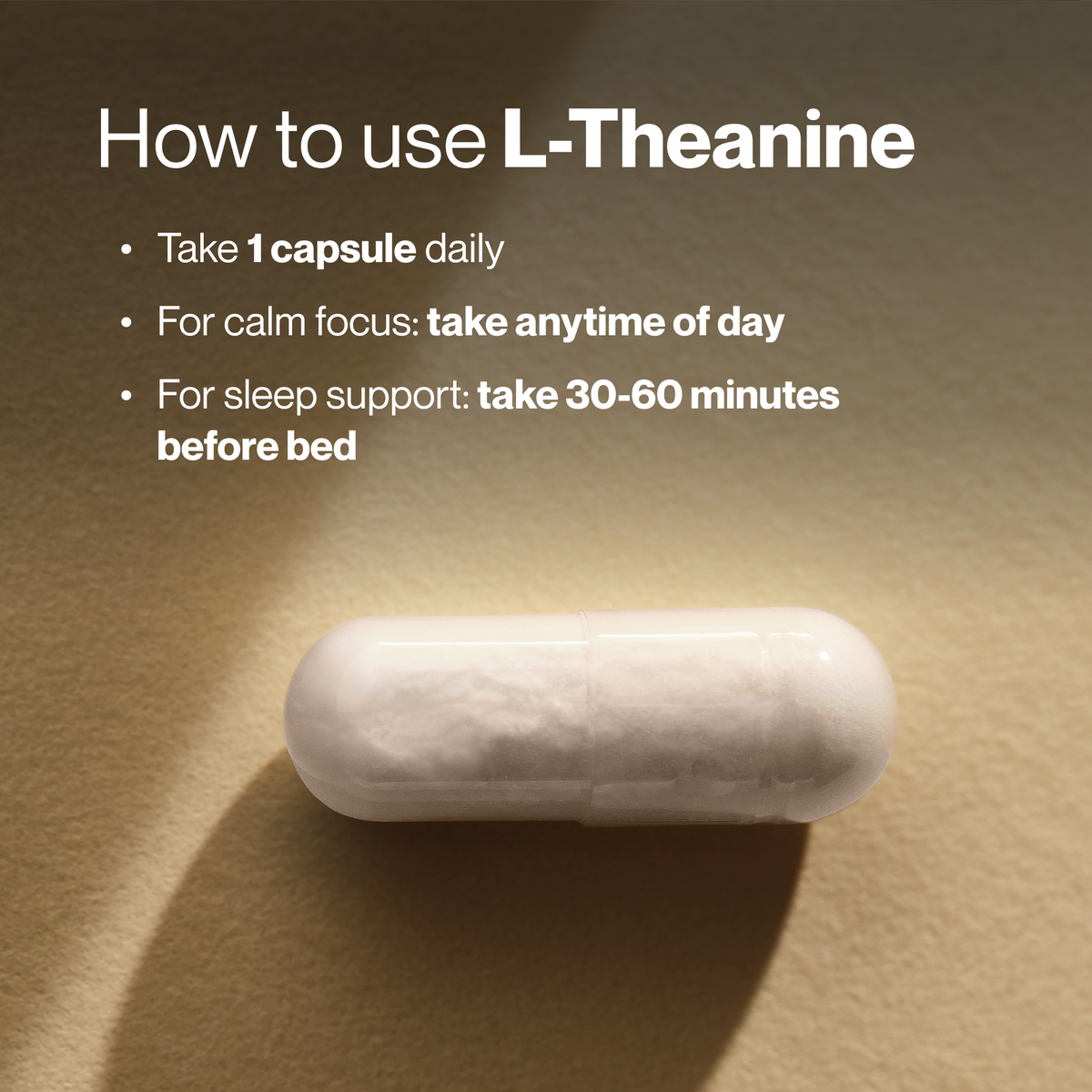 Momentous L-Theanine 200 mg, Calm & Focus Support | 60 Capsules — L Theanine How to use.png