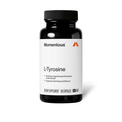 Momentous L-Tyrosine 500 mg, Focus Support | 60 Capsules — front product image