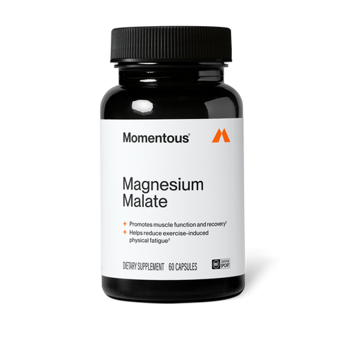 Momentous Magnesium Malate 220 mg, Muscle & Energy Support | 60 Capsules