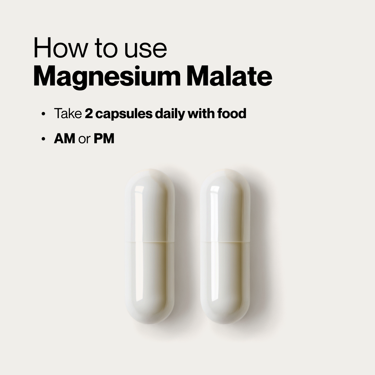 Momentous Magnesium Malate 220 mg, Muscle & Energy Support | 60 Capsules — manufacturer product information