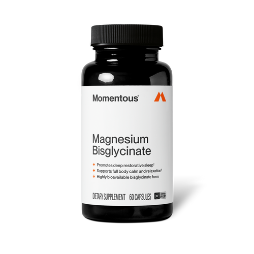 Momentous Magnesium Bisglycinate 200 mg, Sleep & Relaxation Support | 60 Capsules