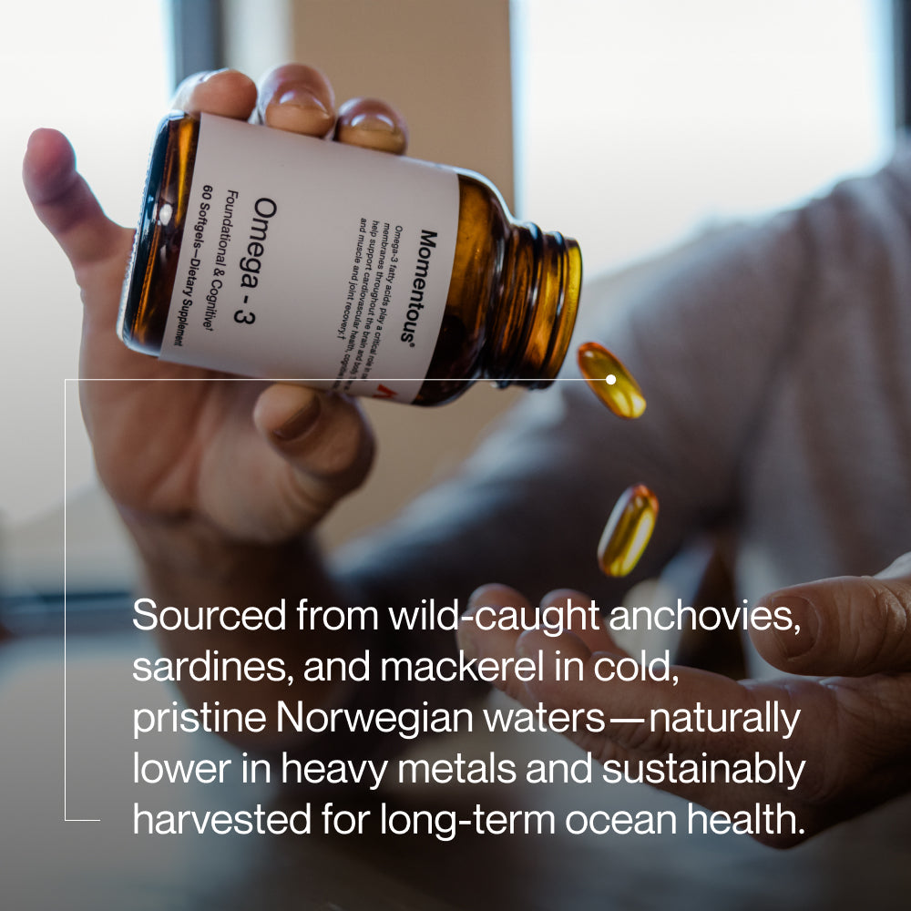 Momentous Omega-3 sourced from wild-caught anchovies and sardines