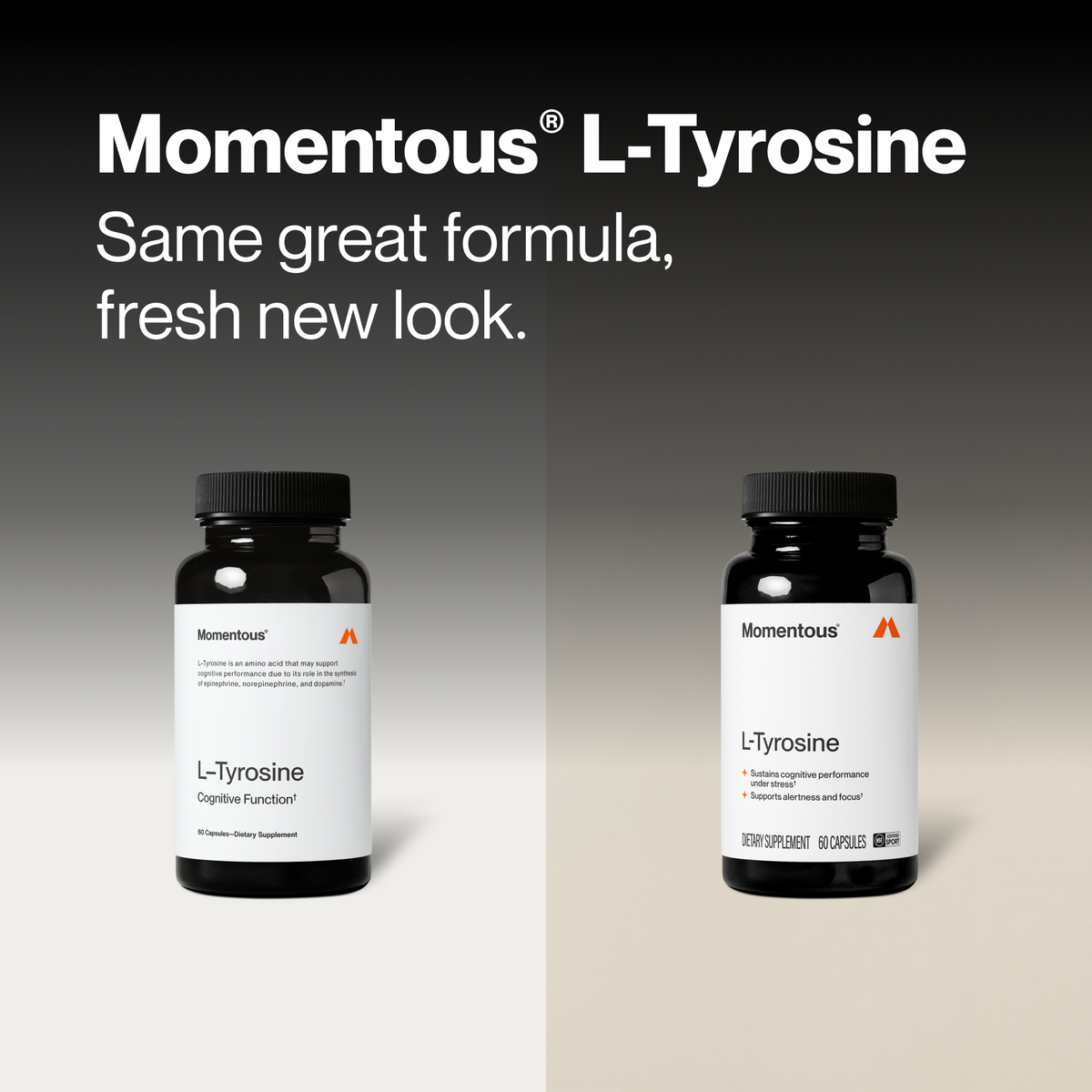Momentous L-Tyrosine 500 mg, Focus Support | 60 Capsules — manufacturer product information