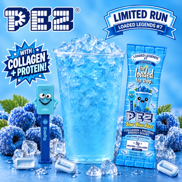 The Loaded Tea Shop PEZ Sour Blue Razz Limited Run Loaded Legends #7