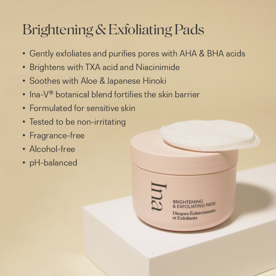 Ina™ Brightening & Exfoliating Pads