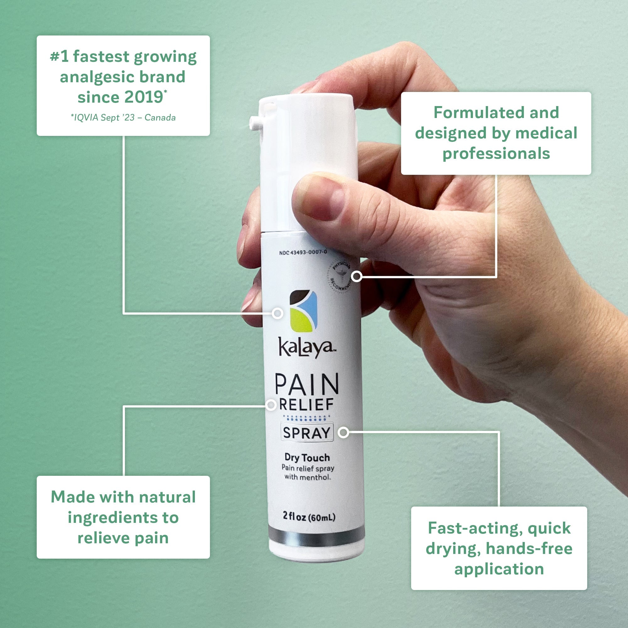 KaLaya Pain Relief Spray (2 fl oz)