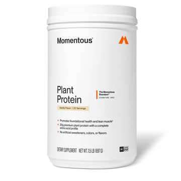 Momentous 100% Plant Protein – Vanilla, 22 Serving Jar