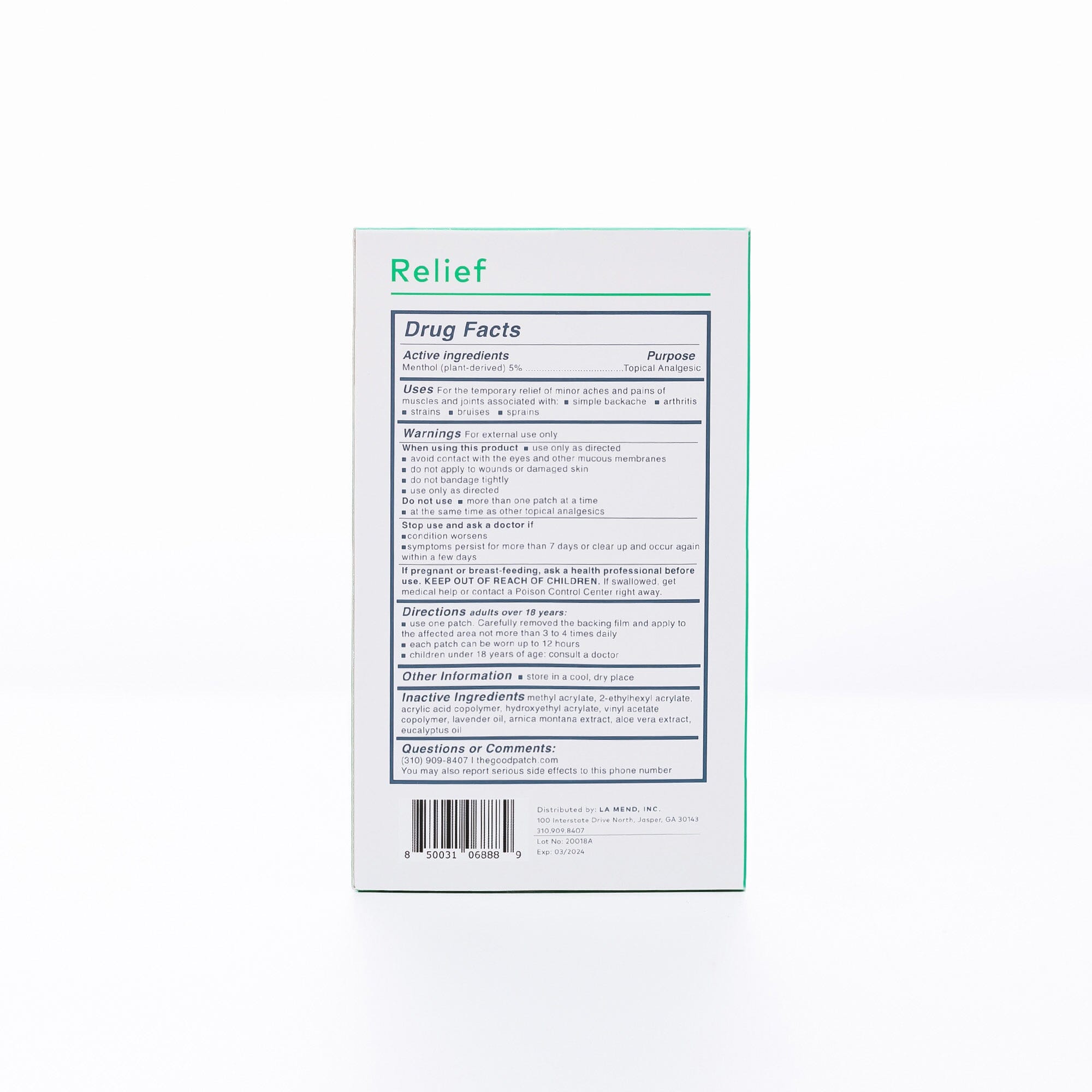 The Good Patch Relief Patch