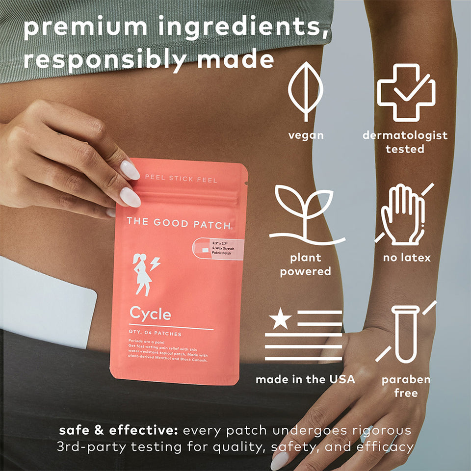 The Good Patch Cycle Patches - Patches For Cramps