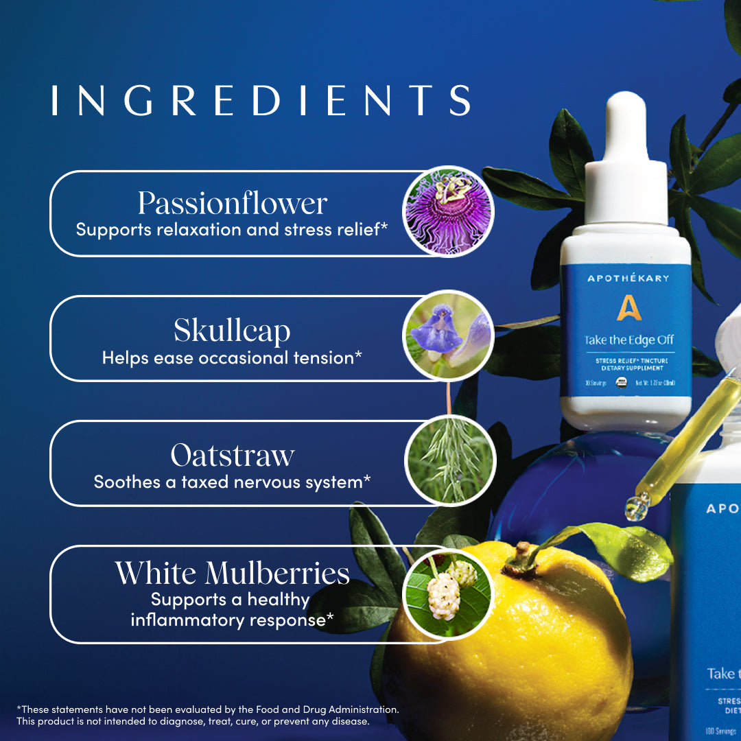 Apothékary Take the Edge Off® Anytime Calm Liquid Herbal Drops