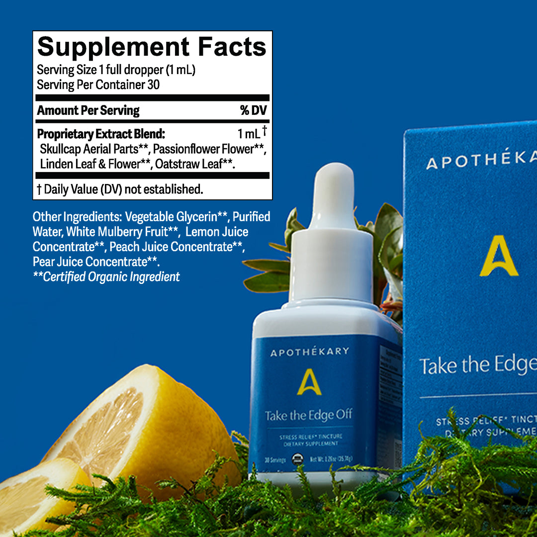 Apothékary Take the Edge Off® Anytime Calm Liquid Herbal Drops