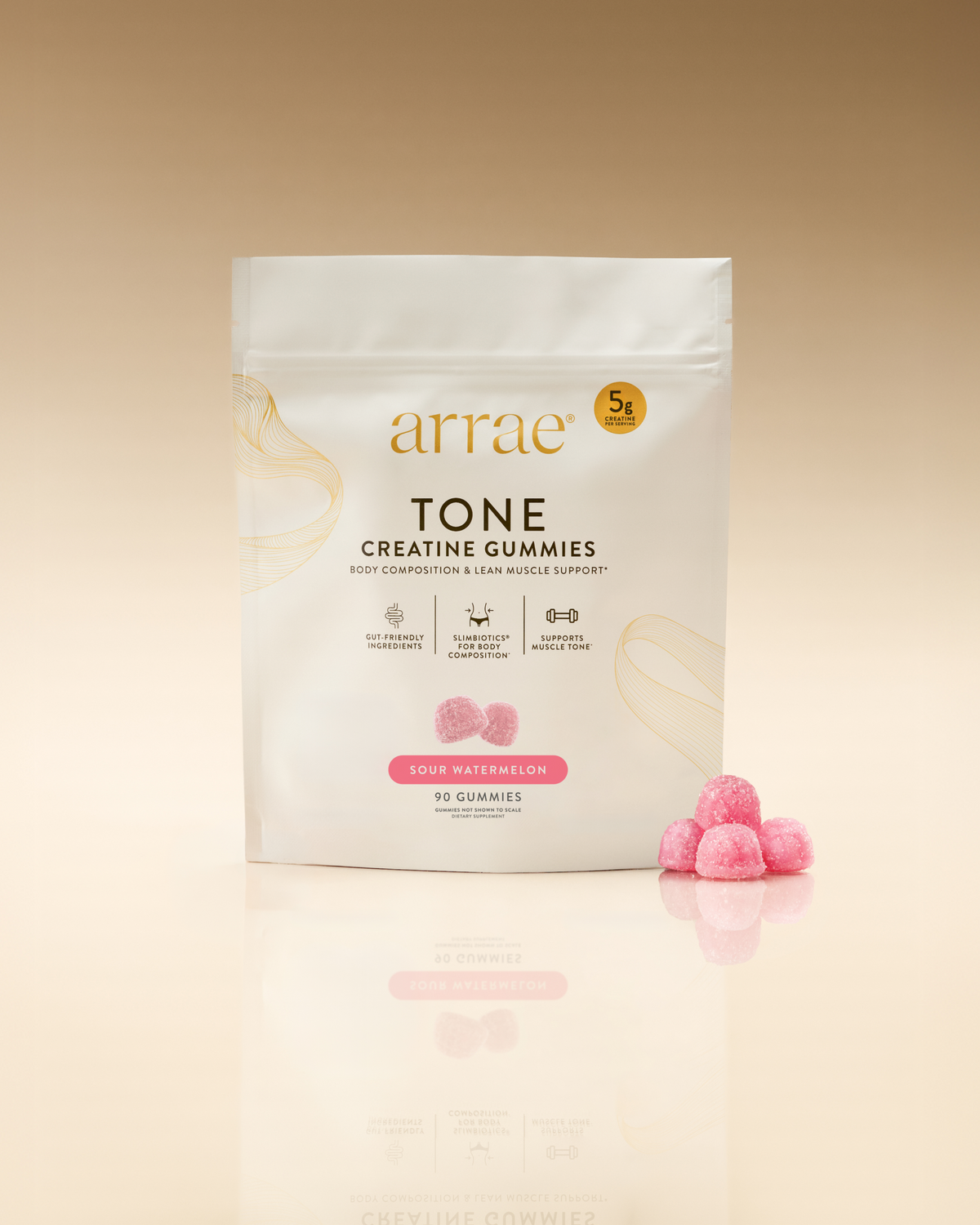 Arrae Tone Creatine Gummies – Sour Watermelon, 60 Gummies — Arrae website product image