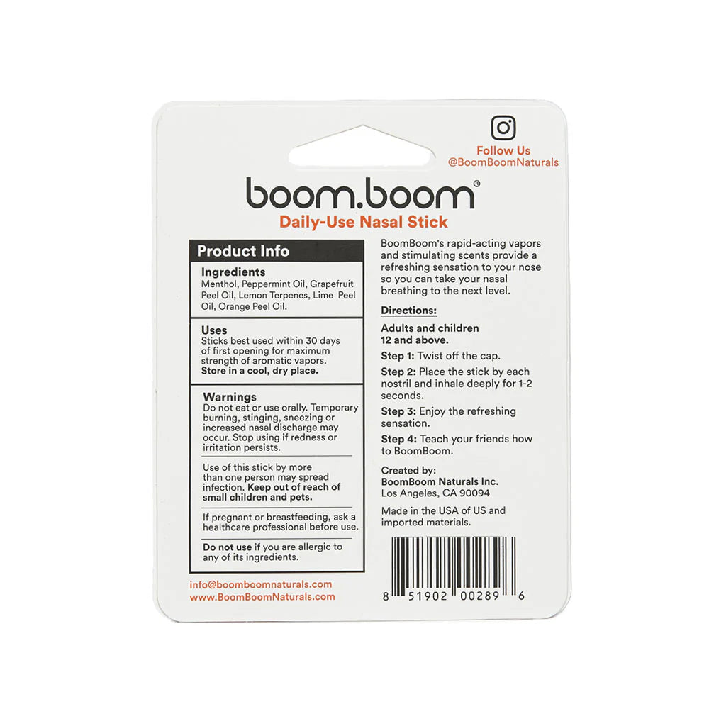 BoomBoom Naturals Nasal Stick (Tropical)