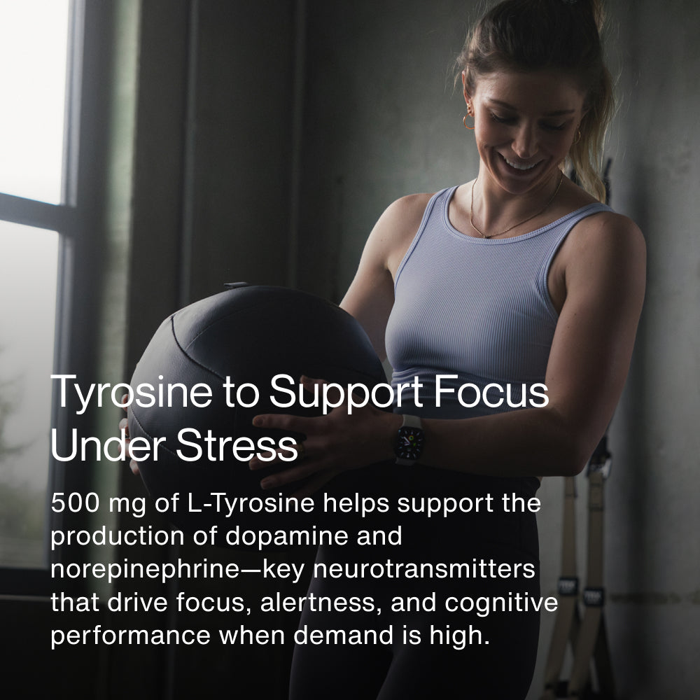 Momentous L-Tyrosine 500 mg, Focus Support | 60 Capsules — manufacturer product information