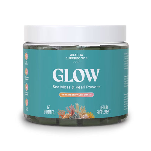 Akasha Superfoods GLOW Sea Moss & Pearl Powder Gummies
