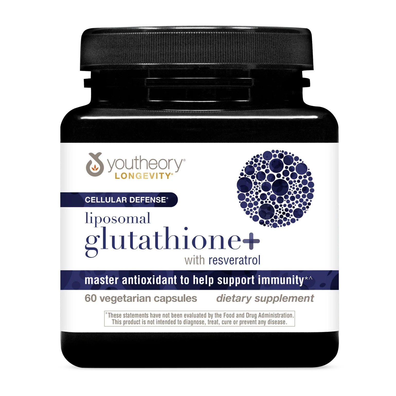 Youtheory® Liposomal Glutathione+ with Resveritrol for Healthy Aging