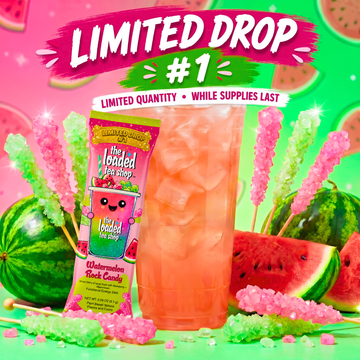 The Loaded Tea Shop Functional Energy Tea Packs (Watermelon Rock Candy)