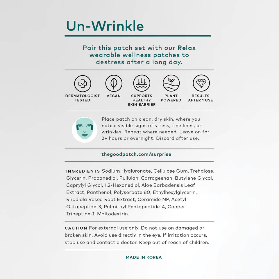 The Good Patch Un-Wrinkle Patches
