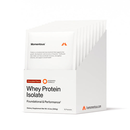 Momentous Grass Fed Whey Protein Isolate (10-Travel Packs)