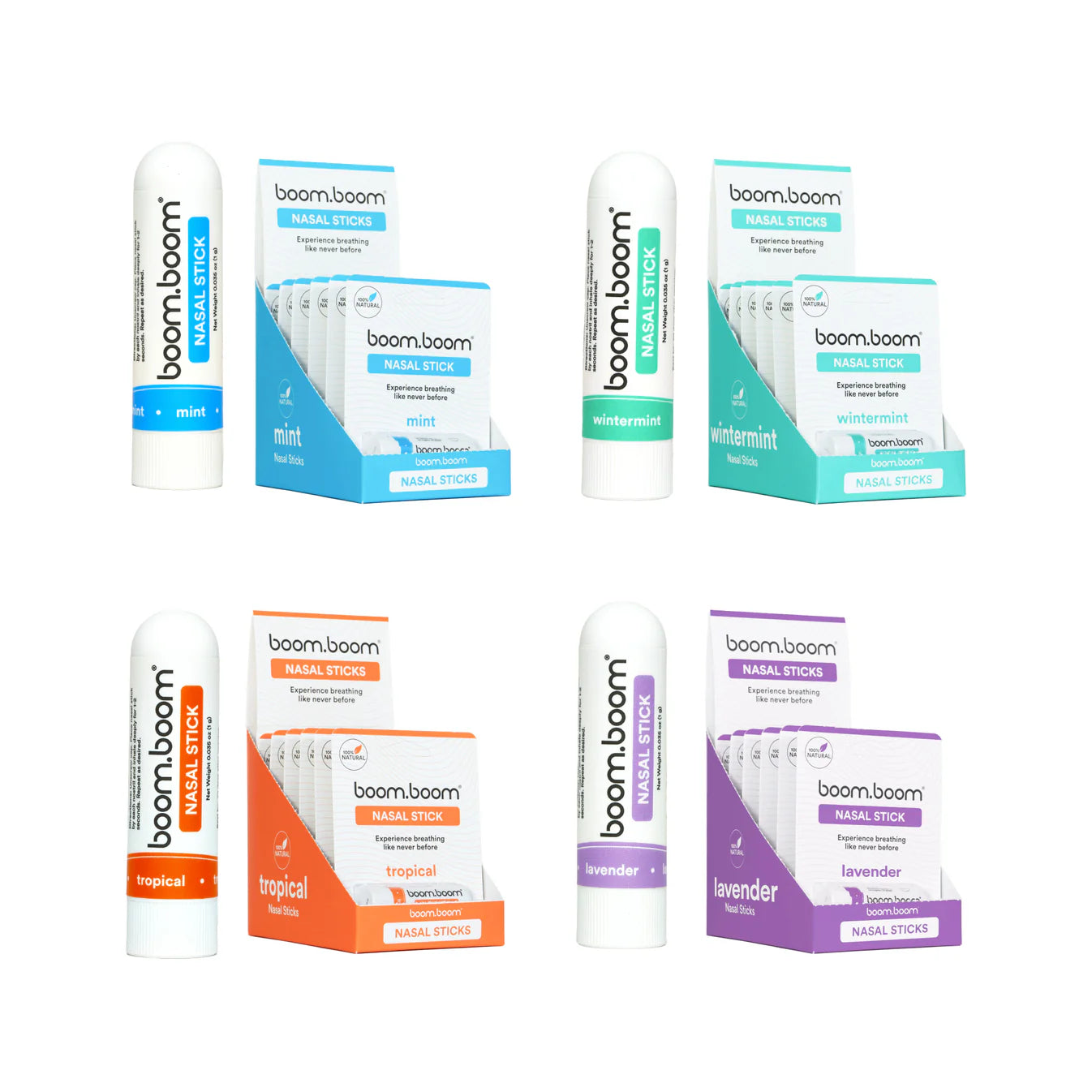 BoomBoom Naturals Nasal Stick (Variety Pack)