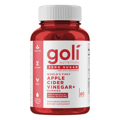 Goli® Nutrition Zero Sugar Apple Cider Vinegar Gummies (60 Gummies)
