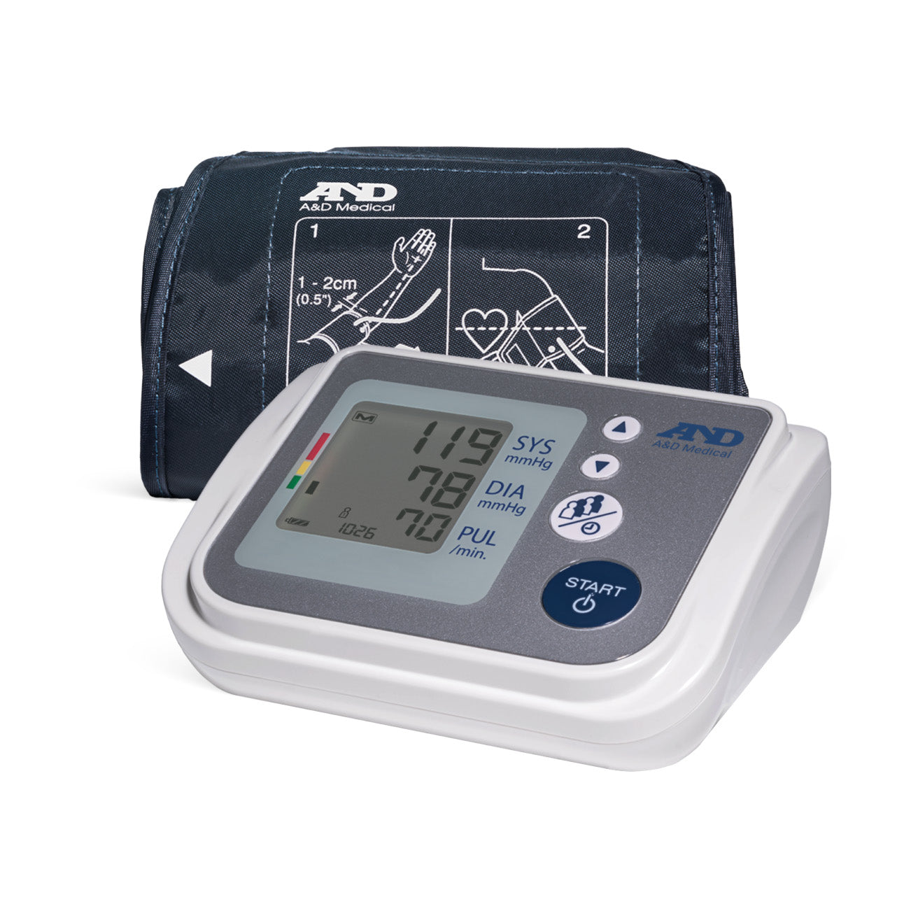 A&D Medical - Multi User - Wide Range Cuff Blood Pressure Monitor - UA-767F