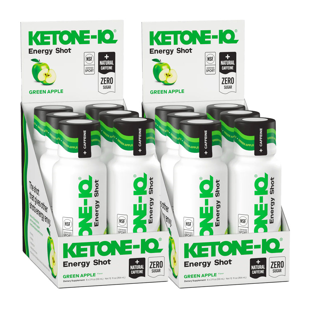 Ketone-IQ +Caffeine High Performance Energy Shot (Green Apple)