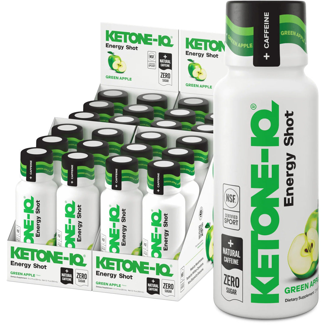 Ketone-IQ +Caffeine High Performance Energy Shot (Green Apple)